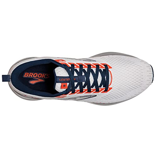 Brooks Levitate GTS 5 Men's Running Shoe - White/Titan/Flame - 8.5