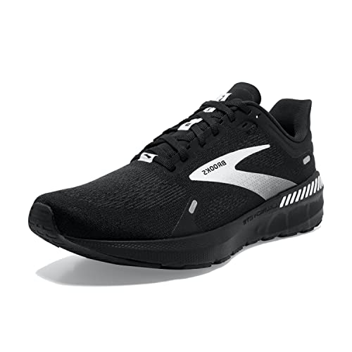 Brooks Men’s Launch GTS 9 Running Shoe - Black/White+10