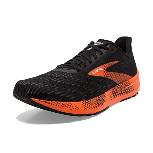 Brooks Hyperion Tempo Road Running Shoe - Black/Flame/Grey - 10.5M