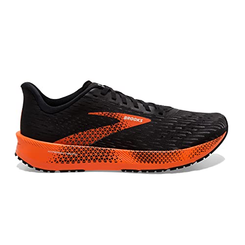Brooks Hyperion Tempo Road Running Shoe - Black/Flame/Grey - 10.5M