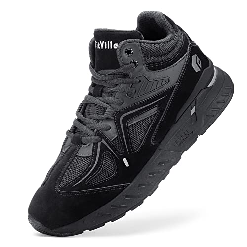 FitVille Extra Wide High-Top Basketball Sneakers