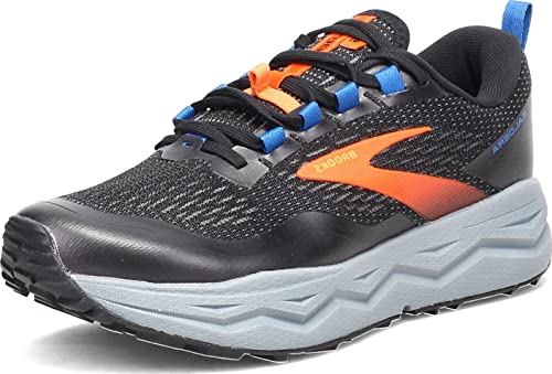 Brooks Caldera 5 Men's Trail Running Shoe - Black/Orange/Blue