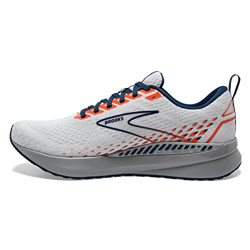 Brooks Levitate GTS 5 Men's Running Shoe - White/Titan/Flame - 10