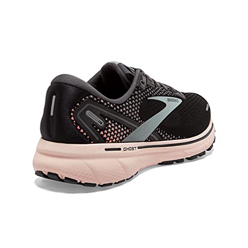 Brooks Ghost 14 Women's Running Shoe - Black/Pearl/Peach - 5M