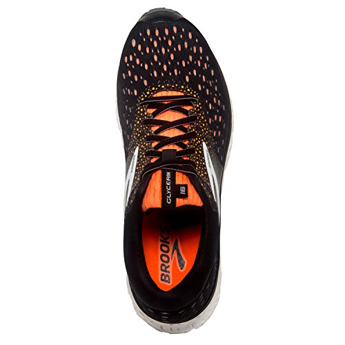 Brooks Glycerin 16 Men's Sneakers - Black/Orange/Grey