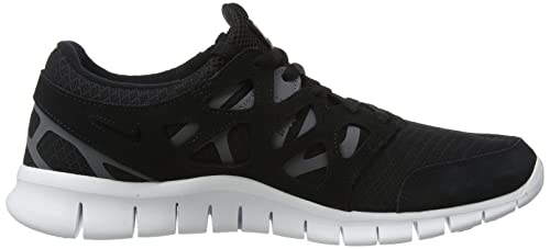 Nike Men's Free Run 2 Running 537732 004 Shoes, Black/Dark Grey/White, 10.5