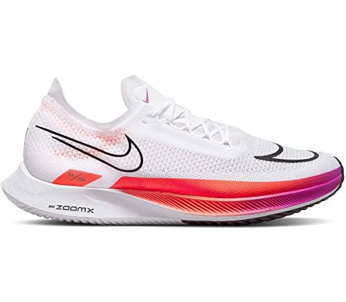 Nike ZoomX Streakfly Racing Shoes - White/Flash Crimson/Hyper Violet/Black, 12