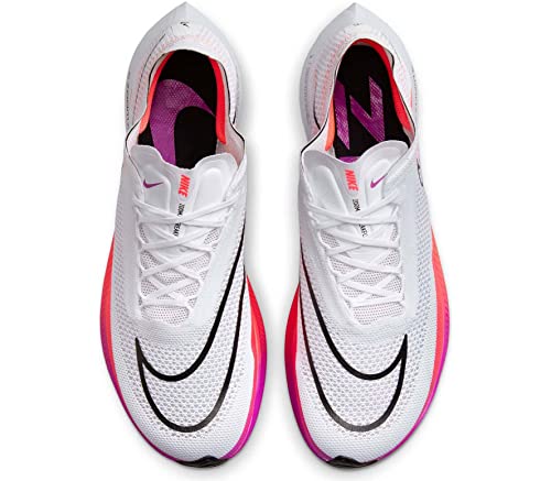Nike ZoomX Streakfly Racing Shoes - White/Flash Crimson/Hyper Violet/Black, 12