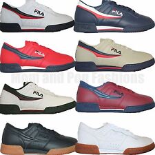 Fila Men's Vintage Fitness Sneaker, White/Navy/Red, Size 13