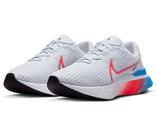 Nike Infinity Run Flyknit 3 Women's Sneakers - Grey/Red/Blue