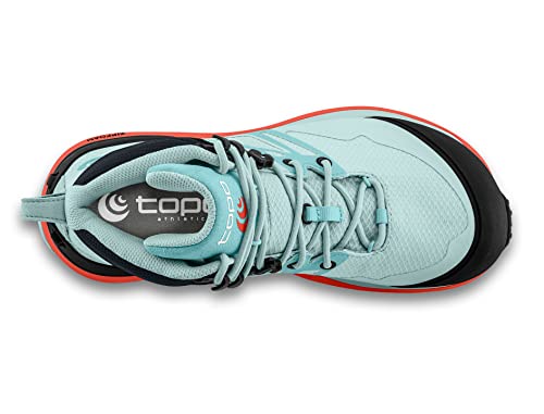 Topo Women's Trailventure 2 WP Running Shoes, Ice/Coral, 8.5