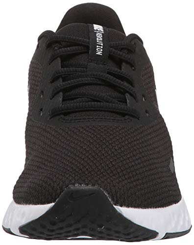 Nike Women's Revolution 5 Running Shoe, Black/White, US 8.5