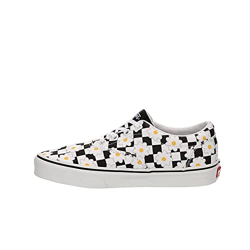 Vans Unisex Doheny Canvas Low Platform Sneaker - Flower Checkerboard Multicolor 7.5