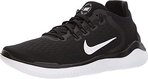 Nike Women's Free RN 2018 Black/White Running Shoe 12 US