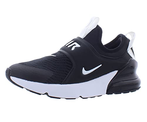 Nike Kids Air Max 270 Extreme gs Running Casual Ci1108 Shoes, Black/White, 12 Little Kid