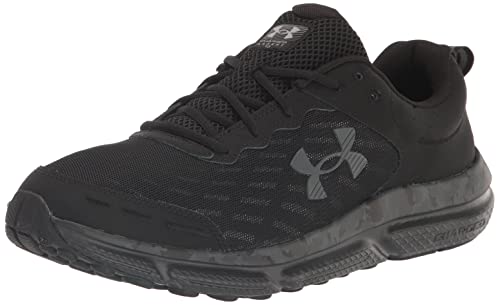 Under Armour Men's Camo Running Shoe, Black/Gray