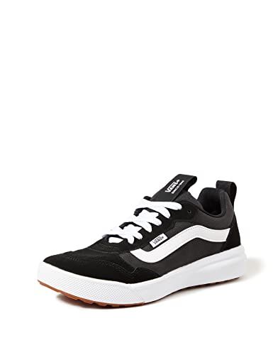 Vans Unisex Range Exp Suede Canvas Sneaker - Black/White 8.5
