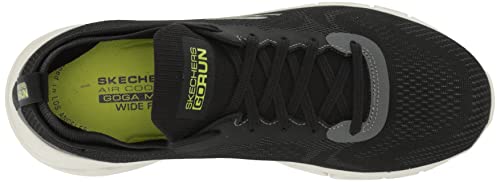 Skechers Men's GOrun Flex-Athletic Running Shoes, Black/Lime, X-Wide