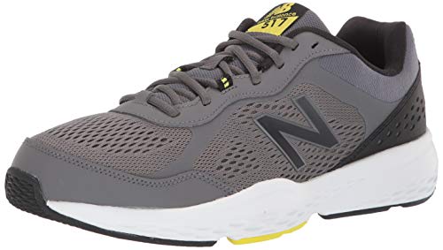 New Balance Men's 517 V2 Cross Trainer, Castlerock/Sulphur Yellow, 7
