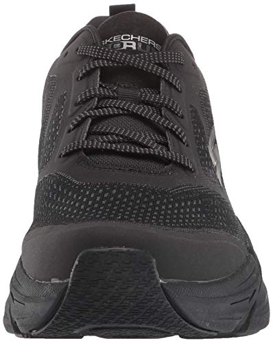 Skechers Men's Max Cushioning Premier Vantage-Performance Walking & Running Shoe Sneaker, Black/Charcoal, 10.5