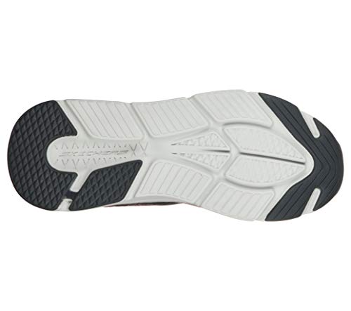 Skechers Men's Max Cushioning Elite-Performance Walking & Running Shoe Sneaker, Charcoal/Red, 10.5