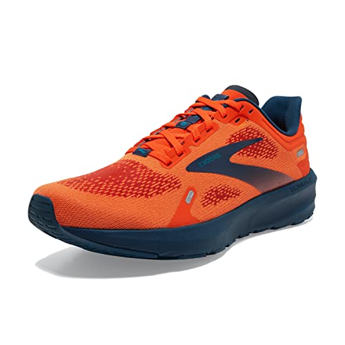 Brooks Men's Launch 9 Running Shoe - Flame/Titan/Crystal Teal