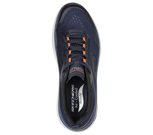Skechers Arch Fit Sneakers: Navy/Orange, Size 11 X-Wide