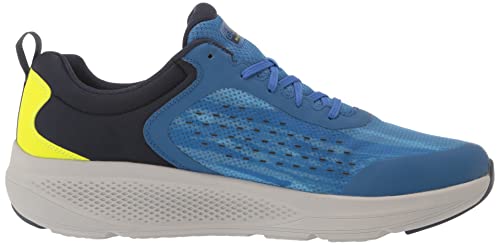 Skechers Men's GOrun Athletic Sneaker in Blue/Black/Yellow, 10.5