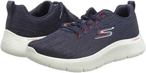 Skechers Men's Navy/Red Flex-Athletic Sneakers - Size 10.5