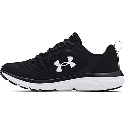 Under Armour Women's Assert Sneakers, Black/White, 8.5 US