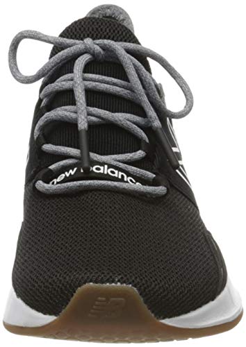 New Balance Women's Fresh Foam Roav V1 Sneaker, Black/Light Aluminum, 8.5 M US