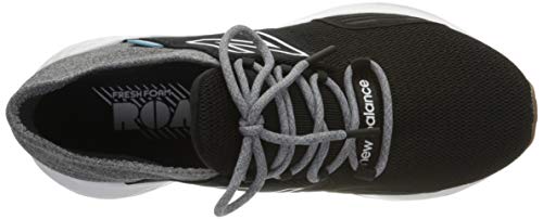 New Balance Women's Fresh Foam Roav V1 Sneaker, Black/Light Aluminum, 8.5 M US