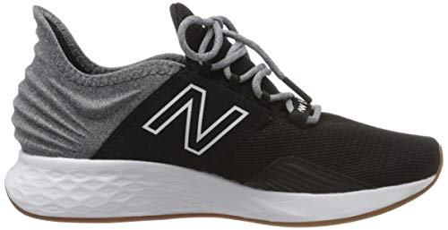 New Balance Women's Fresh Foam Roav V1 Sneaker, Black/Light Aluminum, 8.5 M US