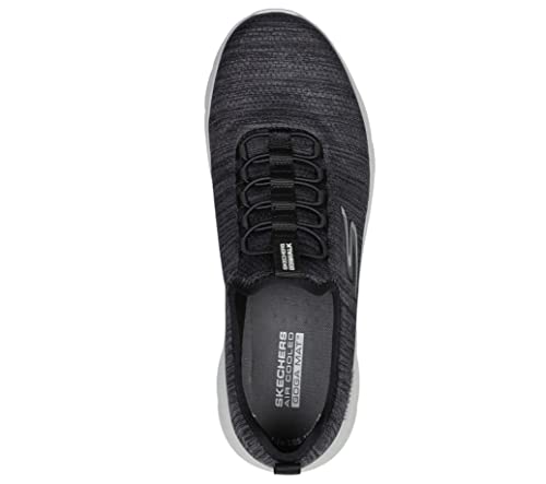 Skechers Men's Flex-Athletic Slip-On Sneakers, Black/White, 11 X-Wide