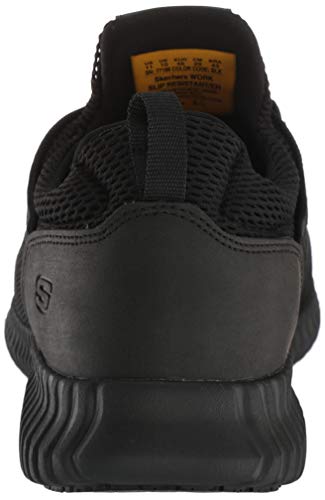 Skechers Men's Black Cessnock Slip Resistant Sneaker
