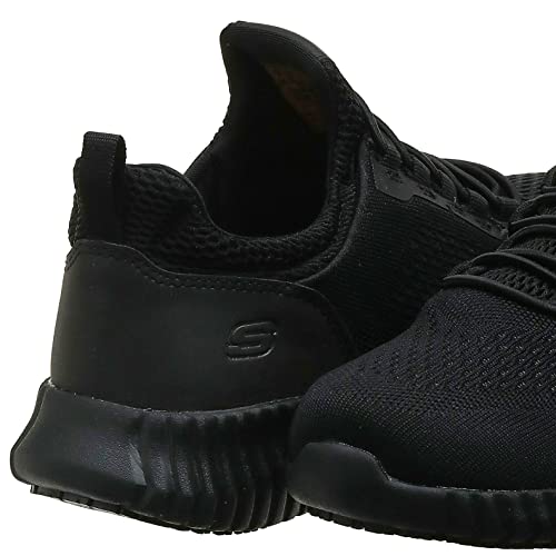 Skechers Men's Black Cessnock Slip Resistant Sneaker
