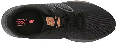 New Balance Men's Fresh Foam Arishi V4 Running Shoe, Black/Magnet/Electric Red, 11