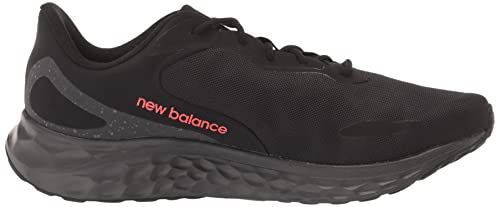 New Balance Men's Fresh Foam Arishi V4 Running Shoe, Black/Magnet/Electric Red, 11