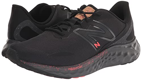 New Balance Men's Fresh Foam Arishi V4 Running Shoe, Black/Magnet/Electric Red, 11
