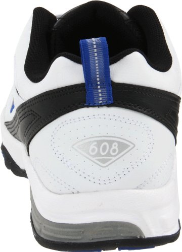New Balance Men's 608 V3 Casual Comfort Cross Trainer, White/Royal, 10.5 D US