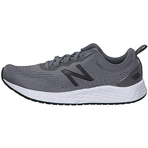New Balance Men's Fresh Foam Arishi V3 Running Shoe, Gunmetal/Steel/Black, 10.5