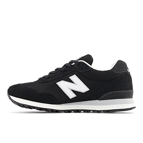 New Balance Men's 515 V3 Sneaker, Black/White/Aluminum Grey, 12