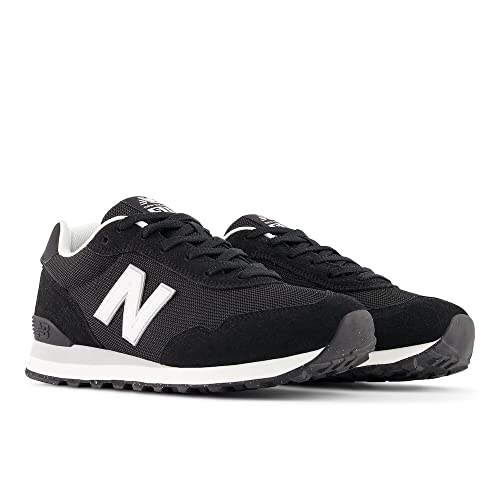 New Balance Men's 515 V3 Sneaker, Black/White/Aluminum Grey, 12