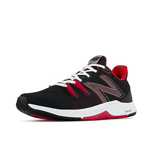 New Balance Men's Trnr V1 Cross Trainer, Black/Team Red, 12