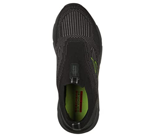Skechers Max Elite Slip-On Shoes, Black/Lime, Size 9