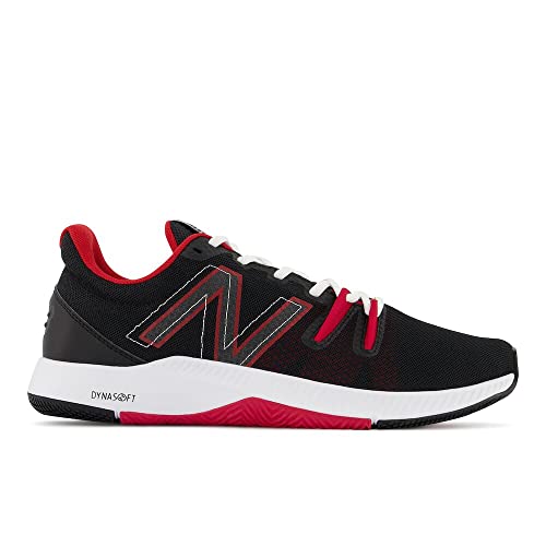 New Balance Men's Trnr V1 Cross Trainer, Black/Team Red, 12