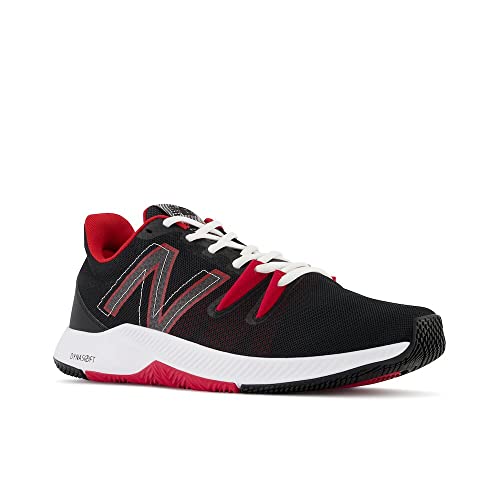 New Balance Men's Trnr V1 Cross Trainer, Black/Team Red, 12