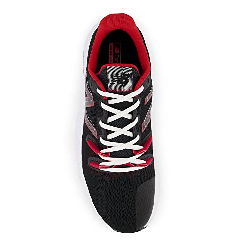 New Balance Men's Trnr V1 Cross Trainer, Black/Team Red, 12