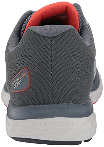 New Balance Men's Fresh Foam 680 V7 Running Shoe, Grey/Ghost Pepper/Black, 10