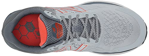 New Balance Men's Fresh Foam 680 V7 Running Shoe, Grey/Ghost Pepper/Black, 10